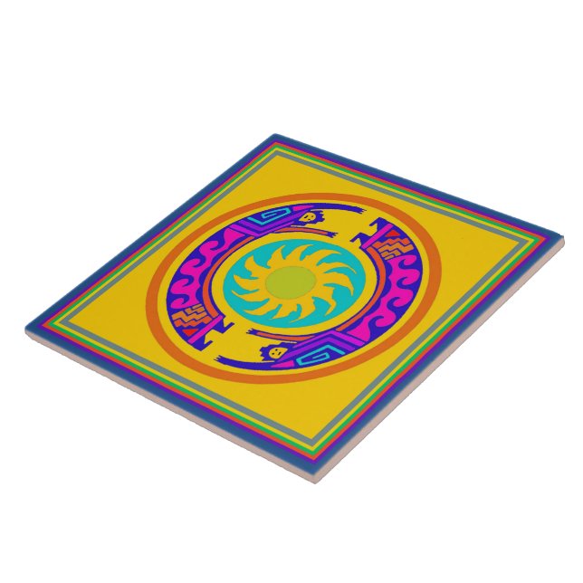Native American Rainbow Spirits Tile (Side)