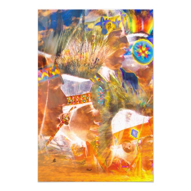 Native American RAINBOW WARRIOR SPIRITS Photo Prin (Front)