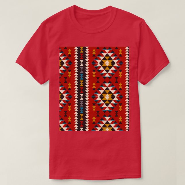 Native American Red 1  T-Shirt (Design Front)
