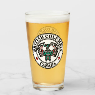 Native American Red Black Haida Art Thunderbird Glass