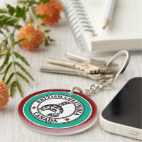Native American Red Black Haida Killer Whale Key
