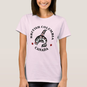 Native American Red Black Haida Orca Killer Whale T-Shirt