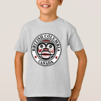 Native American Red Black Haida Weeping Skull