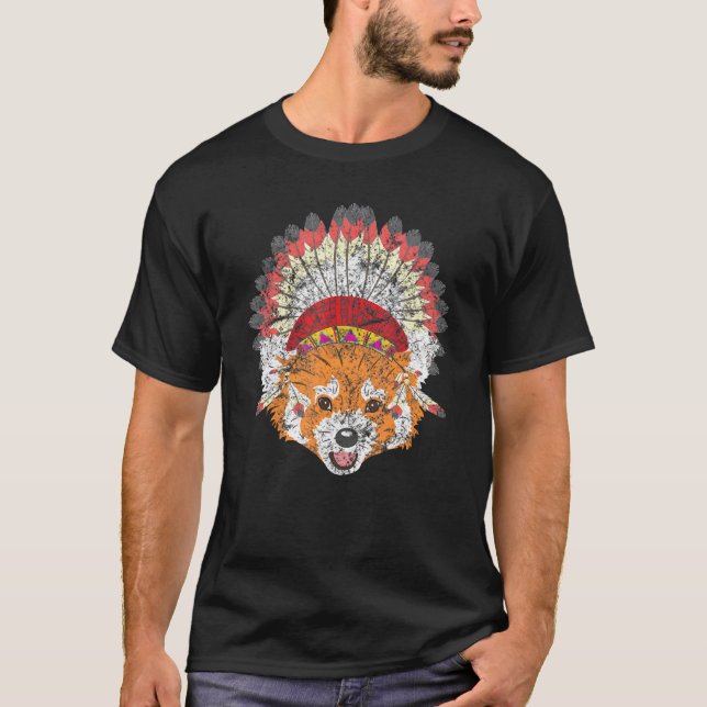 Native American Red Fox T-Shirt (Front)