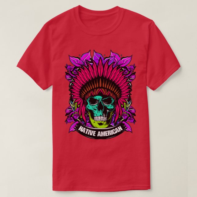 NATIVE AMERICAN RETRO 2  T-Shirt (Design Front)