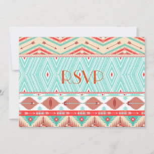 Native American RSVP Invitation