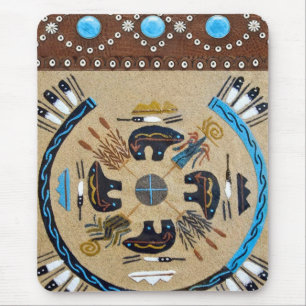 Native American "Sandpainting" Western Mousepad