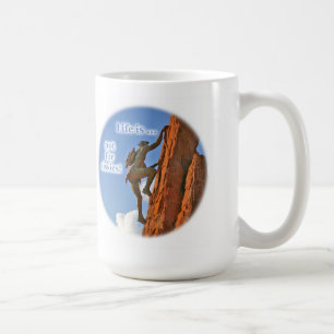 Native American Scaling a Peak Coffee Mug