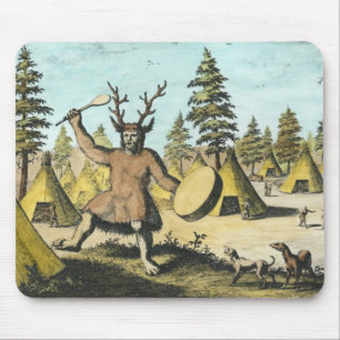 Native American Shaman Mouse Mat