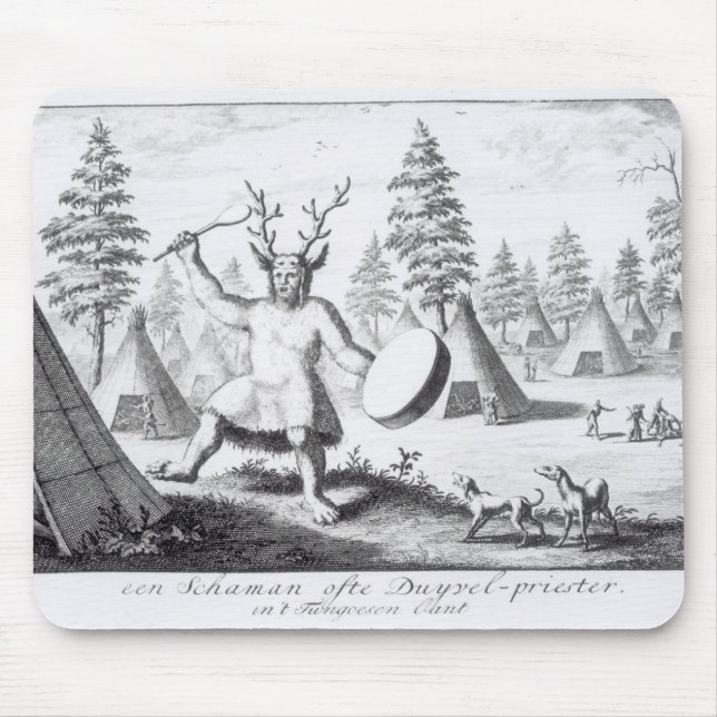 Native American Shaman Mouse Mat (Front)