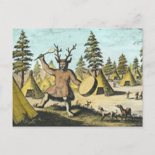 Native American Shaman Postcard