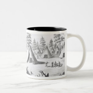 Native American Shaman Two-Tone Coffee Mug