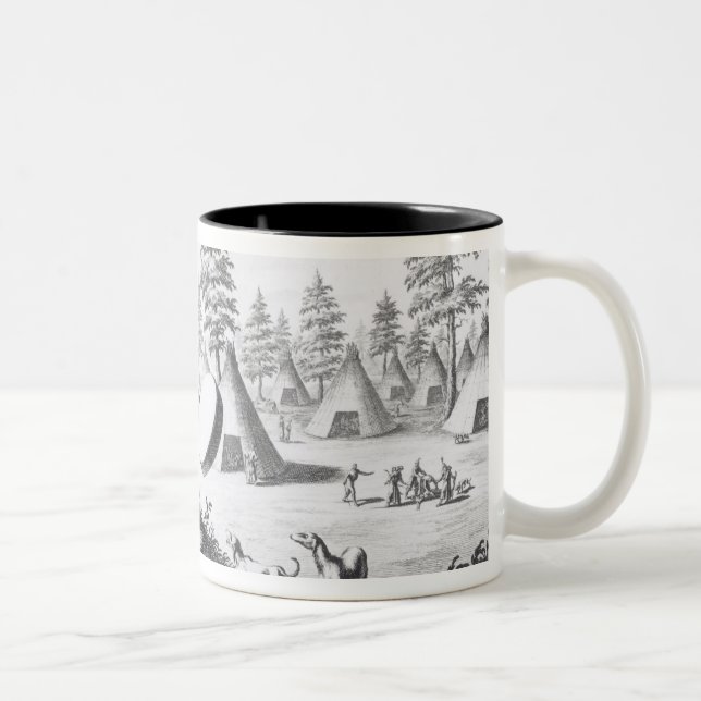 Native American Shaman Two-Tone Coffee Mug (Right)