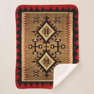 Native American Sherpa Blanket w/out your initials