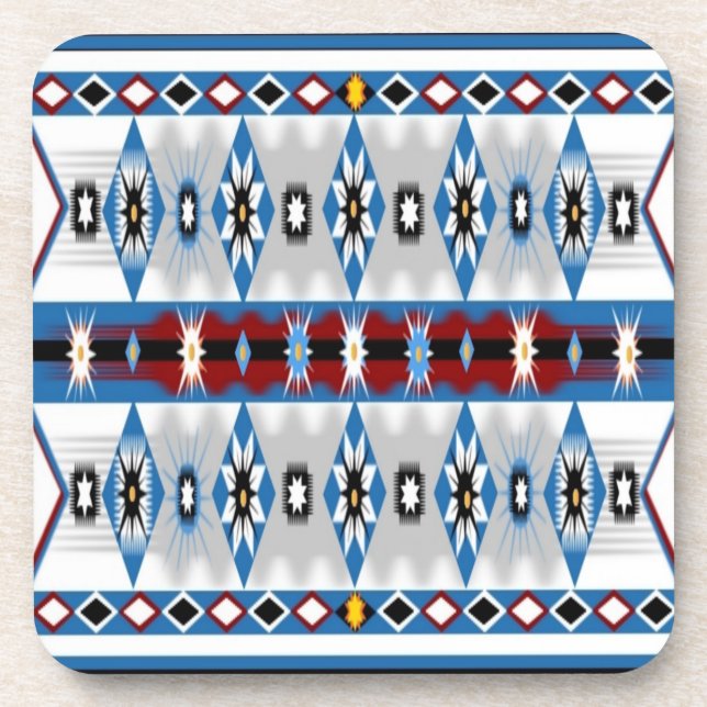 Native American Sioux Cork Coaster (Front)