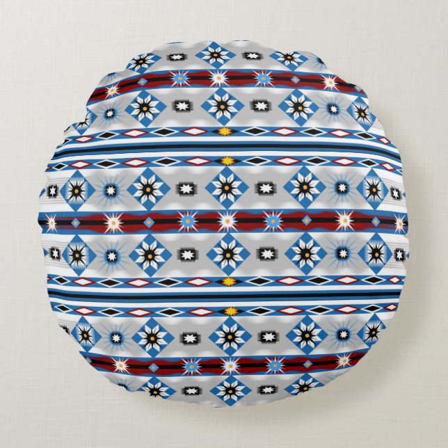 Native American Sioux Round Cushion (Front)