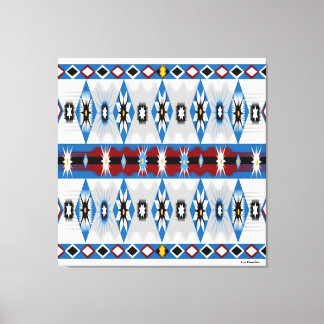 Native American Sioux Stretched Canvas Print