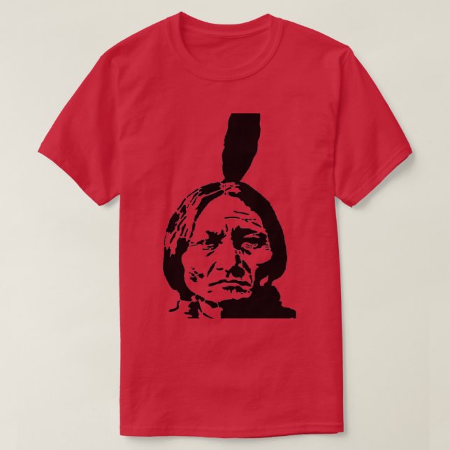 Native American sitting bull  T-Shirt (Design Front)