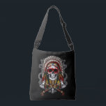 Native American Skull Indian Chief Headdress Crossbody Bag<br><div class="desc">Native American Skull Indian Chief Headdress design for every native American history lover.</div>