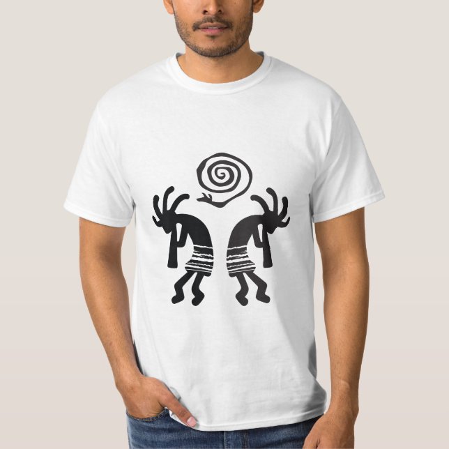 Native American Snake Kokopelli T-Shirt (Front)
