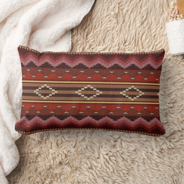 Native American Southwest Decorative Throw Pillow/ Lumbar Cushion (Blanket)