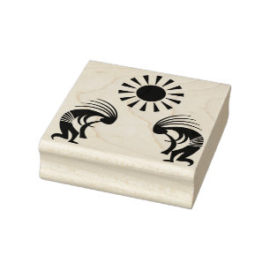 Native American Southwestern Kokopelli Rubber Stamp