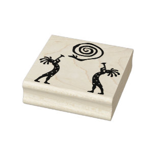 Native American Southwestern Kokopelli Rubber Stamp