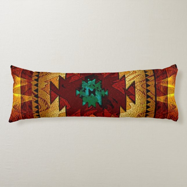 Native American Southwestern Tribal Body Cushion (Front)