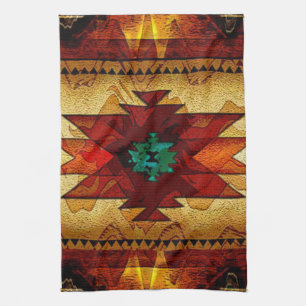 Native American Southwestern Tribal Tea Towel