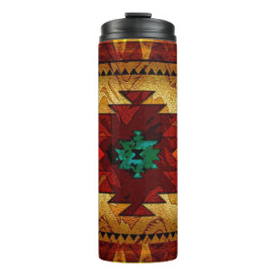 Native American Southwestern Tribal Thermal Tumbler