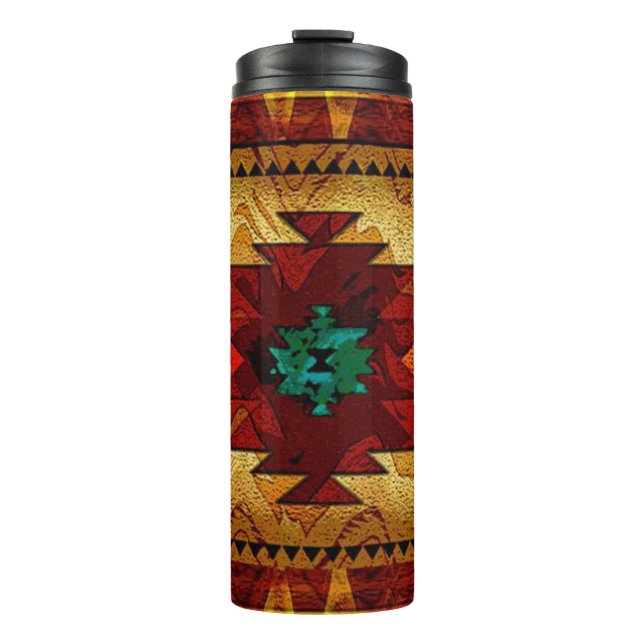 Native American Southwestern Tribal Thermal Tumbler (Front)