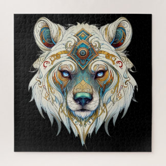 Native American Spiritual Wolf Jigsaw Puzzle