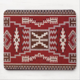 Native American Storm Pattern Weaving Mouse Mat