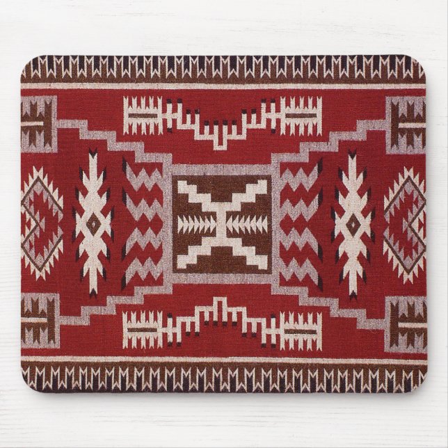 Native American Storm Pattern Weaving Mouse Mat (Front)