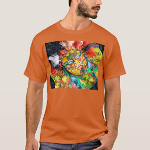 Native American style mixed media painting T-Shirt