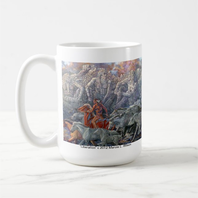 Native American subject mug (Left)