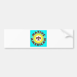 Native American Sun Bumper Sticker