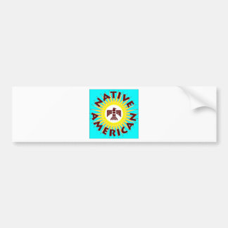 Native American Sun Bumper Sticker