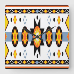 Native American Sun Wall Clock