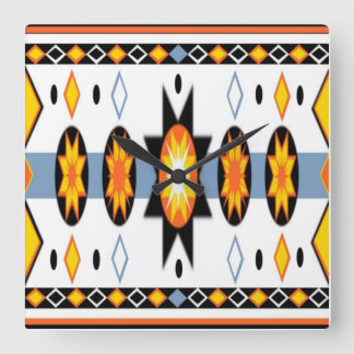 Native American Sun Wall Clock