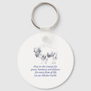 Native American Symbolism Key Ring