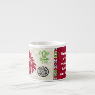 Native American Symbols and Wisdom - Chief Espresso Cup