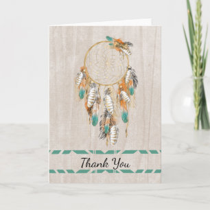 Native American Thank You with Dream Catcher