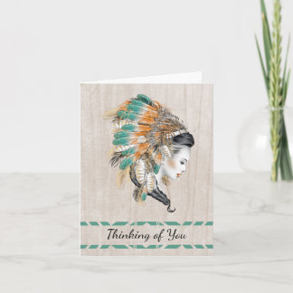 Native American Thinking of You Card