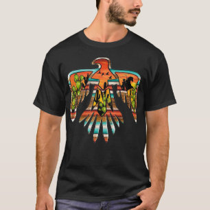Native American Thunderbird Western Sunset Cactus  T-Shirt