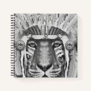 Native American Tiger Chief Notebook