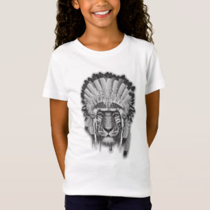 Native American Tiger Chief T-Shirt