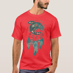 Native American Totem Orca Whale Dreamcatcher T-Shirt