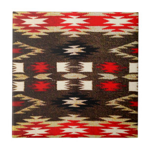 Native American Tribal Design Print Tile