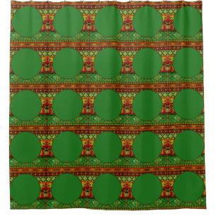 Native american tribal fabric frame I + your ideas Shower Curtain